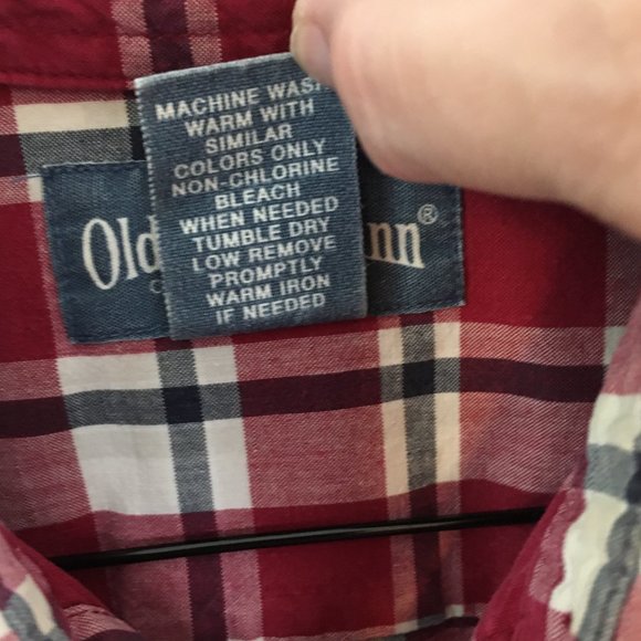 Old College Inn Old‎ College Inn Mens Red Plaid Short Sleeve Shirt, Small - Picture 7 of 7